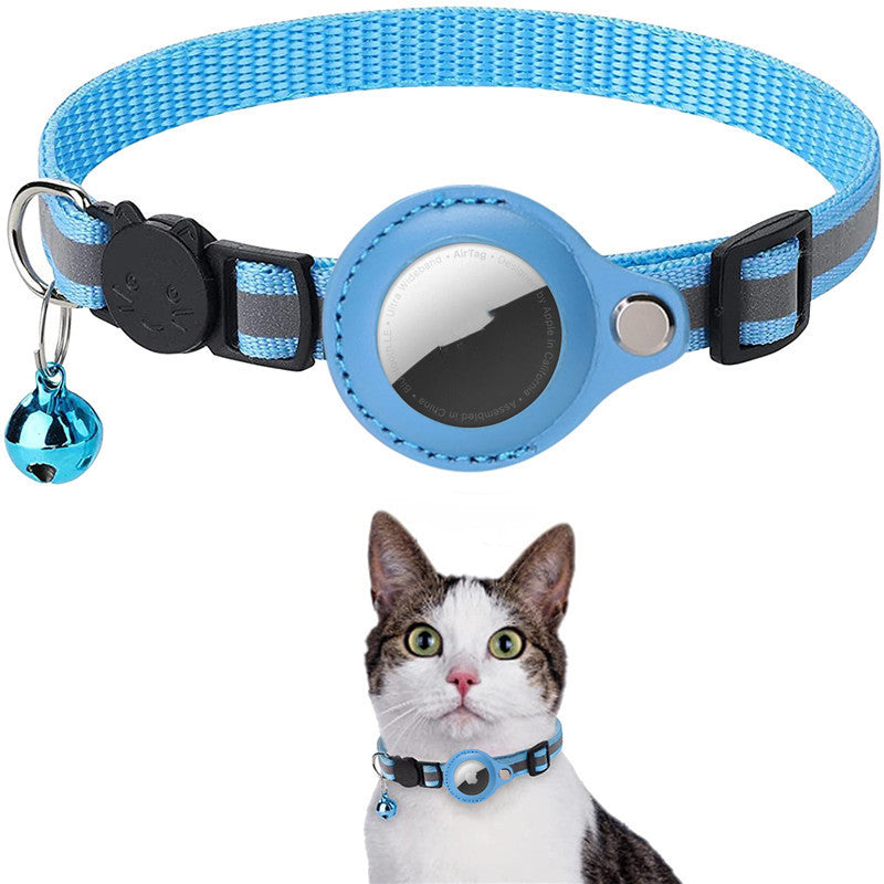 Reflective AirTag Pet Collar - Waterproof Holder for Dogs & Cats