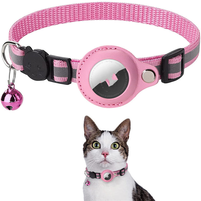Reflective AirTag Pet Collar - Waterproof Holder for Dogs & Cats