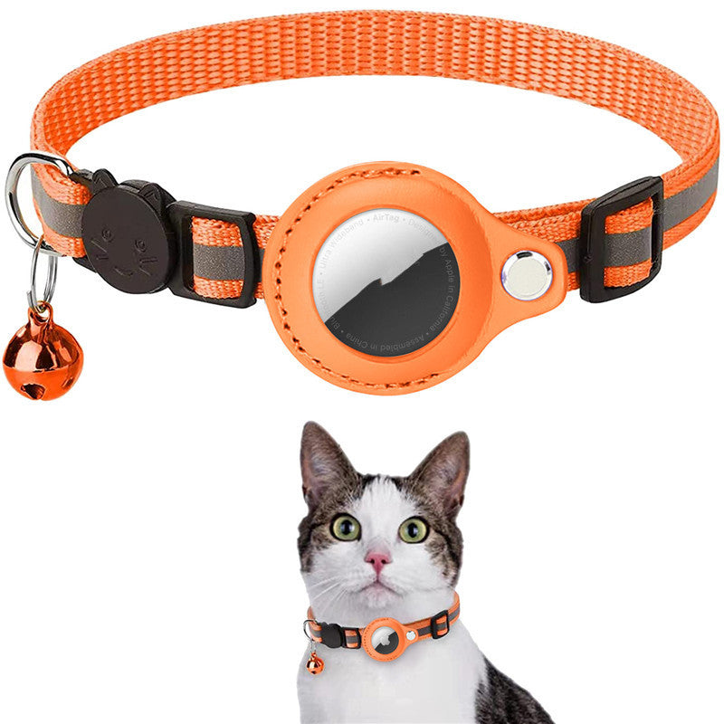 Reflective AirTag Pet Collar - Waterproof Holder for Dogs & Cats