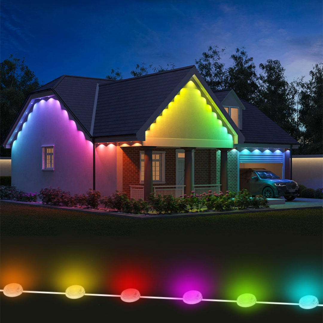 Year-Round LED Outdoor String Lights - Ambient Decor for Every Holiday
