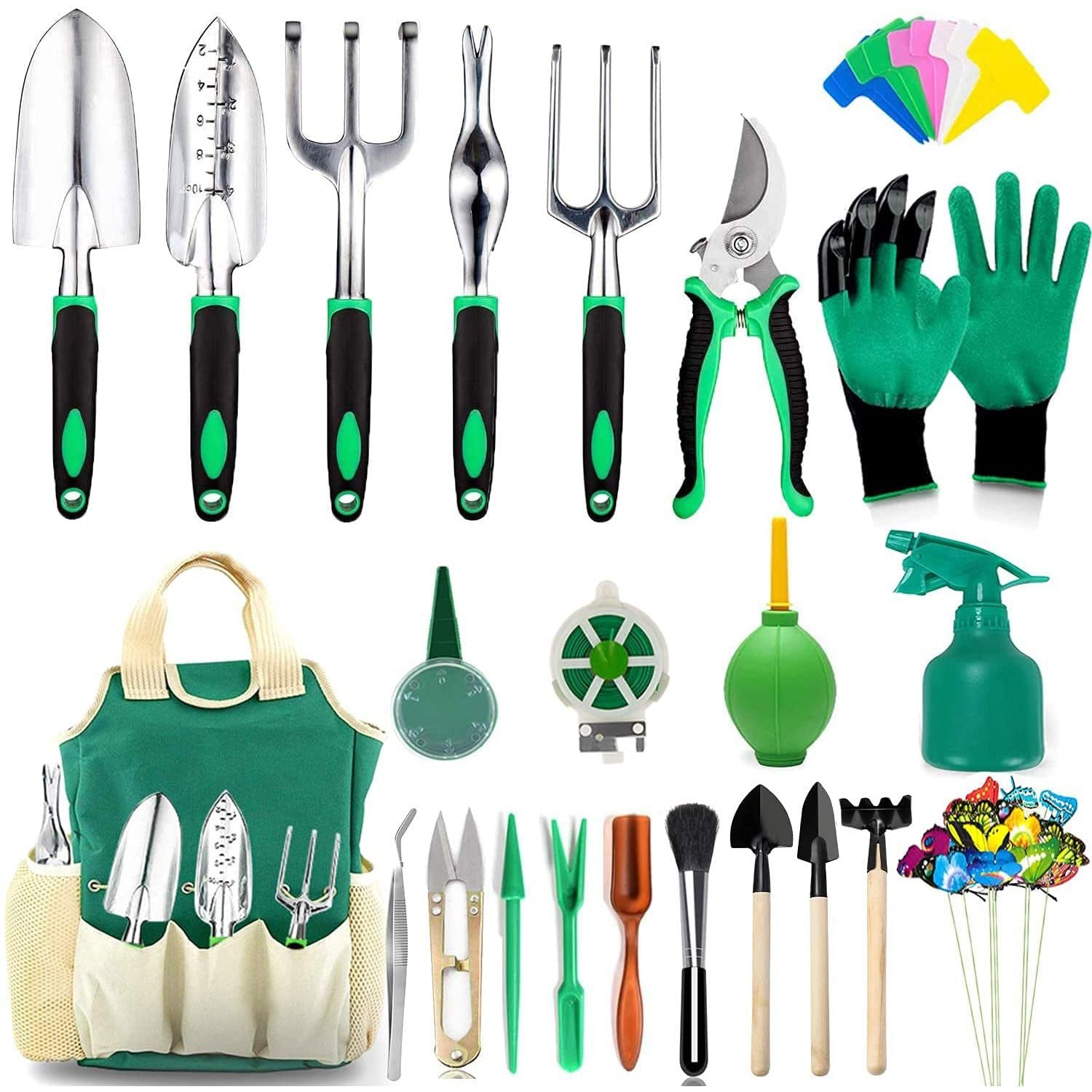 Premium Aluminum Garden Tool Set - Complete Gardening Kit