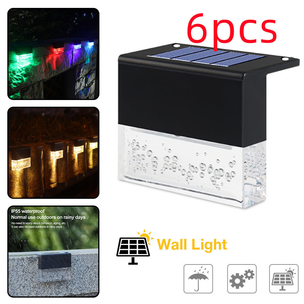 RGB LED Solar Step Lights - Waterproof Fence & Stair Lighting