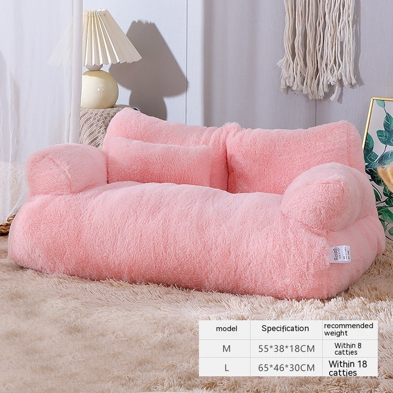 Luxury Dog/Cat Bed Sofa - Winter Warm Nest Bed
