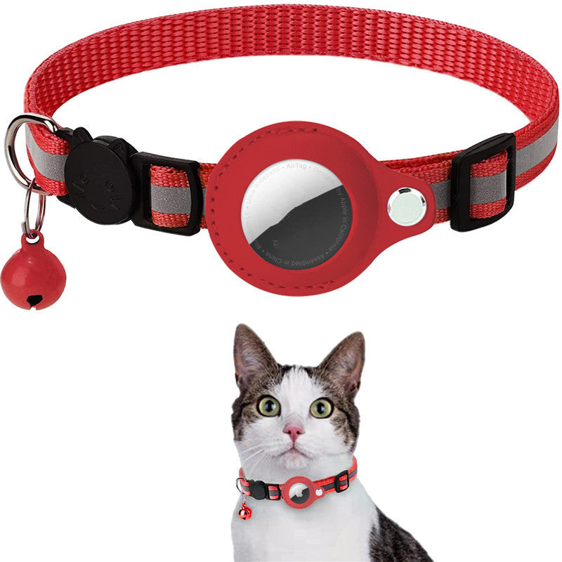 Reflective AirTag Pet Collar - Waterproof Holder for Dogs & Cats
