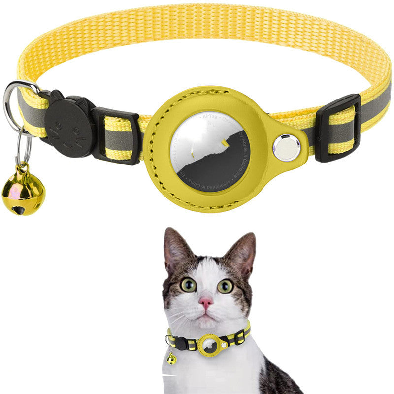 Reflective AirTag Pet Collar - Waterproof Holder for Dogs & Cats