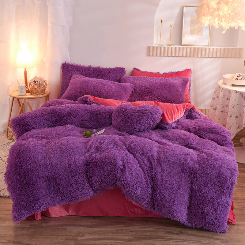 Luxury Fleece Duvet Cover - Plush Winter Bedding Set