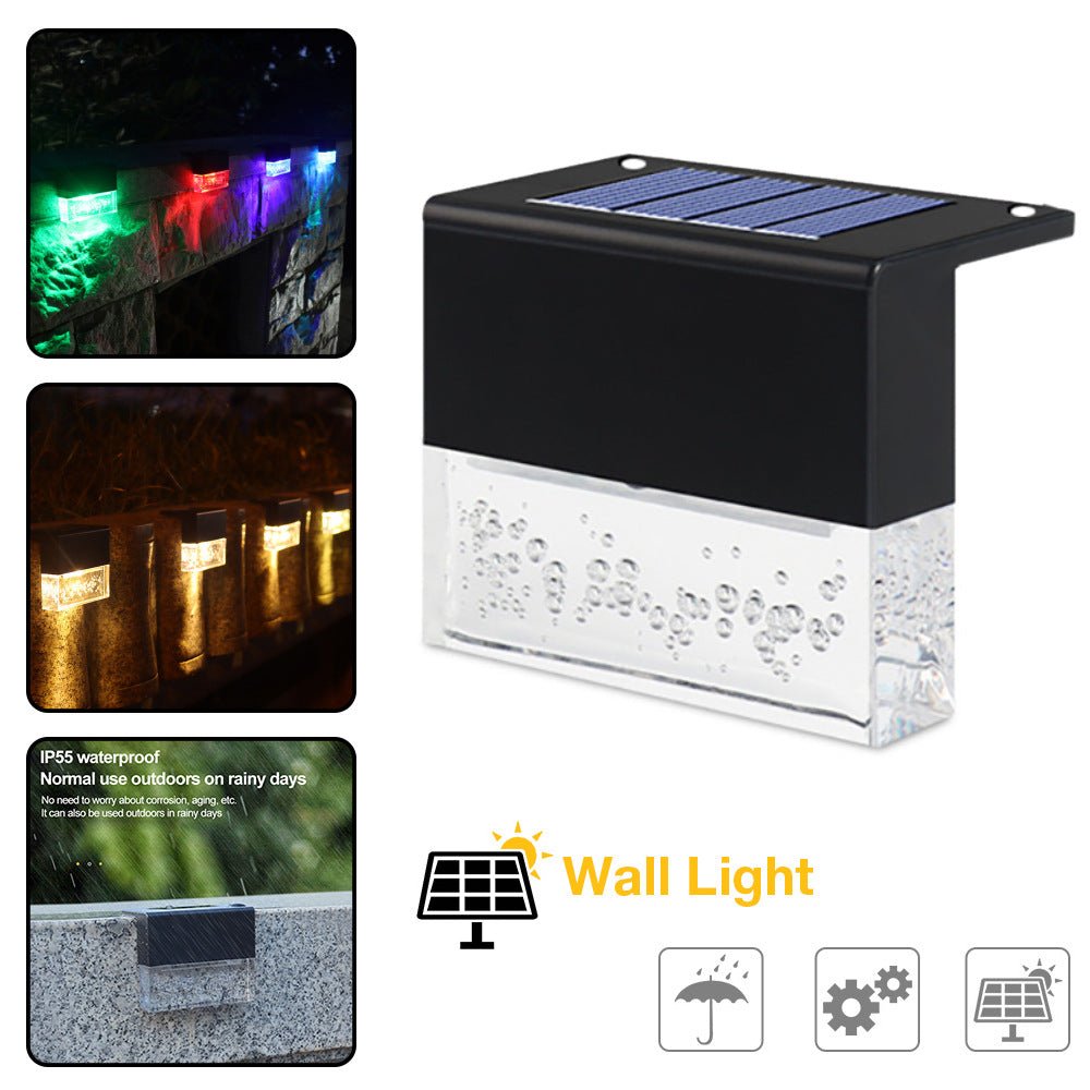 RGB LED Solar Step Lights - Waterproof Fence & Stair Lighting
