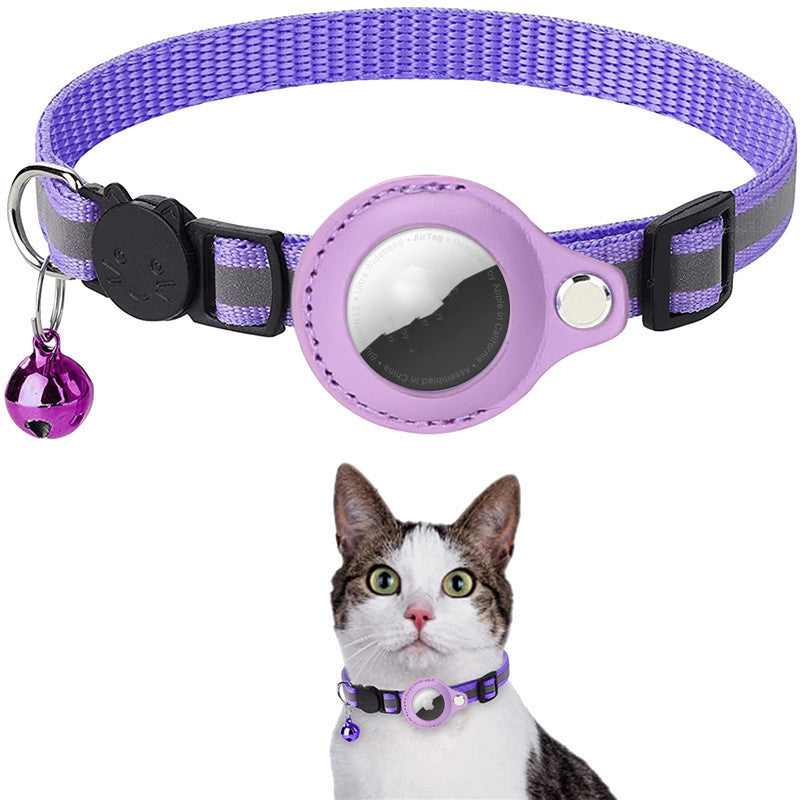Reflective AirTag Pet Collar - Waterproof Holder for Dogs & Cats