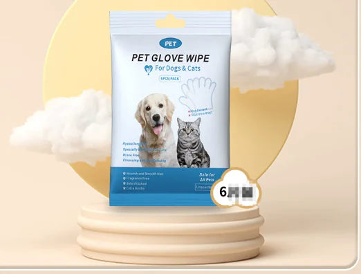 Pet Cleaning GLOVES & WIPES - Daily Hassle Free Hygiene